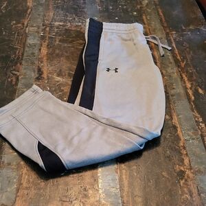 Under Armour Kids Gray and Black Sweatpants